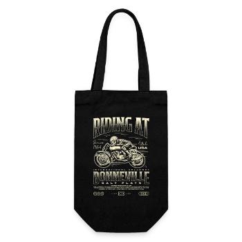Bonneville Salt Flats Motorcycle Birthday 1954 - Gift Bag for Bottles - black - Front
