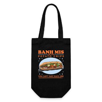 Banh Mi Sandwiches Bánh Mì Geschenke - Geschenkbeutel für Flaschen - Schwarz - Vorne