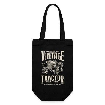 Tracteur Vintage Fermier Anniversaire Né En 1962 - Sac à bouteille - noir - Devant