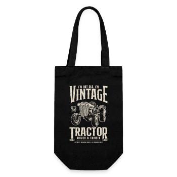 Anniversaire de fermier de tracteur vintage né en 1977 - Sac à bouteille - noir - Devant