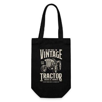 Anniversaire de fermier de tracteur vintage né en 1984 - Sac à bouteille - noir - Devant