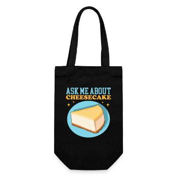 Cheesecake Curd Cake Cadeau Cheesecake - Sac à bouteille - noir - Devant