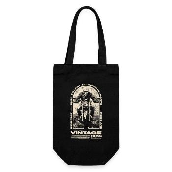 Vintage Motorcycle Bikers Motorbike Birthday 1954 - Gift Bag for Bottles - black - Front