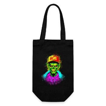 ZOMBIE BRAIN SKATER - Geschenkbeutel für Flaschen - Schwarz - Vorne