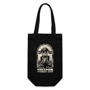 Vintage Motorcycle Bikers Motorbike Birthday 2016 - Gift Bag for Bottles - black - Front