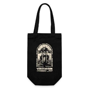 Vintage Motorcycle Bikers Motorbike Birthday 2011 - Gift Bag for Bottles - black - Front
