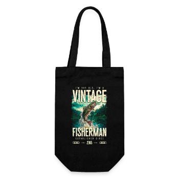 Vintage Trout Fisherman Fishing Birthday 2005 - Gift Bag for Bottles - black - Front