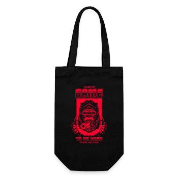 Ich habe mein Spiel Gaming pausiert, um hier zu sein Retro Gaming - Geschenkbeutel für Flaschen - Schwarz - Vorne
