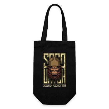 Sasquatch Forschungsteam Lustiger Bigfoot - Geschenkbeutel für Flaschen - Schwarz - Vorne