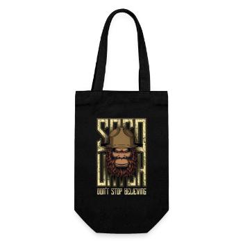 Lustiger Bigfoot Sasquatch - Geschenkbeutel für Flaschen - Schwarz - Vorne