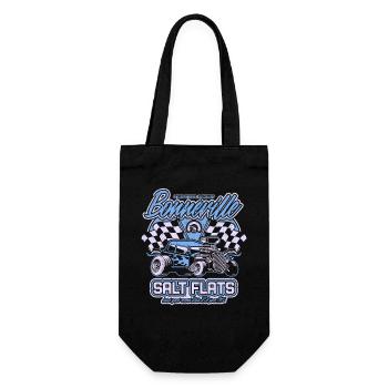 Bonneville Salt Flats Vintage Hot Rod Race Car - Gift Bag for Bottles - black - Front
