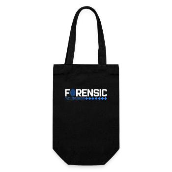 Forensische Krankenschwester Forensische Kriminalistik Wissenschaftlerin - Geschenkbeutel für Flaschen - Schwarz - Vorne