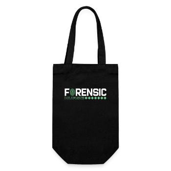 Forensische Krankenschwester Forensische Kriminalistik Wissenschaftlerin - Geschenkbeutel für Flaschen - Schwarz - Vorne