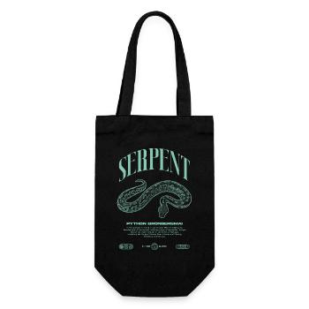 python de sang moderne reptile keeper streetwear - Sac à bouteille - noir - Devant