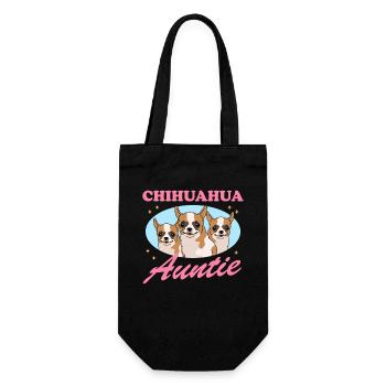 Chihuahua Tante Chihuahua Cadeau - Sac à bouteille - noir - Devant