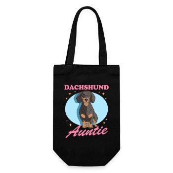 Teckel Tante Teckel Chiens Teckel Cadeau - Sac à bouteille - noir - Devant