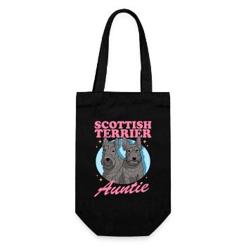 Scottish Terrier tante chien amoureux cadeau - Sac à bouteille - noir - Devant
