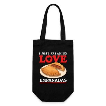 Empanadas Empanada Teigtasche Geschenk - Geschenkbeutel für Flaschen - Schwarz - Vorne