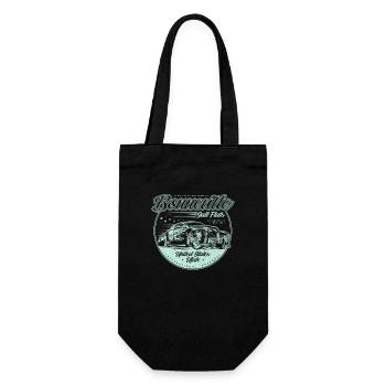 Bonneville Salt Flats Vintage Hot Rod Race Car - Gift Bag for Bottles - black - Front