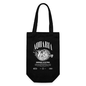 Porcupine Puffer Fish Keeper Modern Streetwear - Gift Bag for Bottles - black - Front