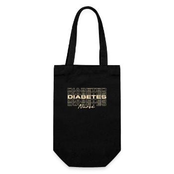Diabetes Nurse Medical Nurses Stylish - Gift Bag for Bottles - black - Front