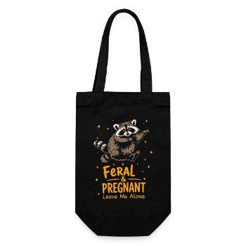 Schwangerschaft Neue Mutter Süßigkeiten Herz Niedliche Baby Enthüllung - Geschenkbeutel für Flaschen - Schwarz - Vorne