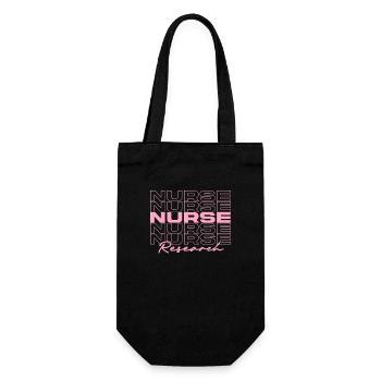 Research Nurse Medical Nurses Stylish - Gift Bag for Bottles - black - Front