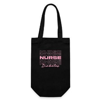 Diabetes Nurse Medical Nurses Stylish - Gift Bag for Bottles - black - Front