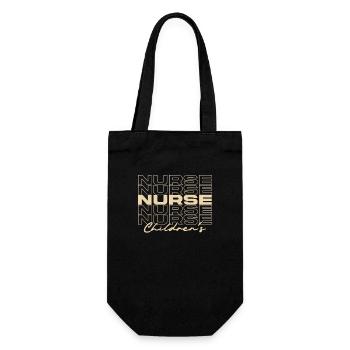 Childrens Nurse Medical Nurses Stylish - Gift Bag for Bottles - black - Front
