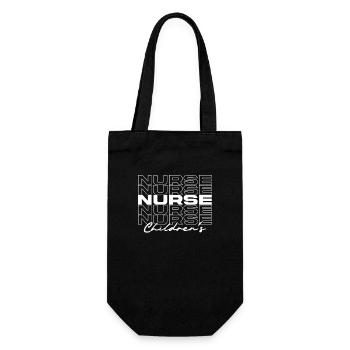Childrens Nurse Medical Nurses Stylish - Gift Bag for Bottles - black - Front