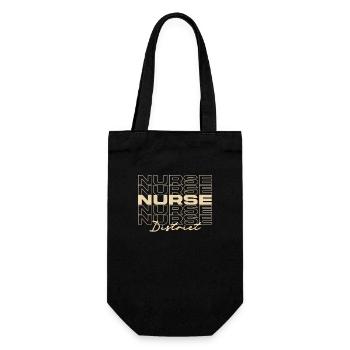 District Nurse Medical Nurses Stylish - Gift Bag for Bottles - black - Front