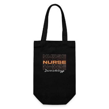 Black Strong Dermatology Nurse Melanin African - Gift Bag for Bottles - black - Front