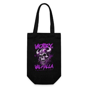 Motorcycle Norse Viking Victory Or Valhalla - Gift Bag for Bottles - black - Front