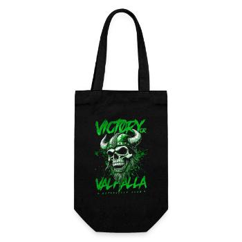 Motorcycle Norse Viking Victory Or Valhalla - Gift Bag for Bottles - black - Front