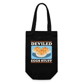 Gefüllte Eier Dressed Deviled Eggs Geschenk - Geschenkbeutel für Flaschen - Schwarz - Vorne