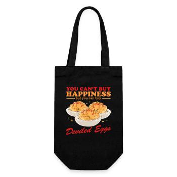 Gefüllte Eier Russian Deviled Eggs Geschenke - Geschenkbeutel für Flaschen - Schwarz - Vorne