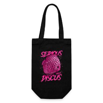 Sérieux au sujet du discus aquariophile gardien de discus - Sac à bouteille - noir - Devant