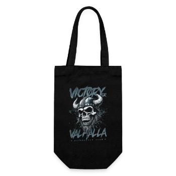 Motorrad Nordische Wikinger Sieg Oder Walhalla - Geschenkbeutel für Flaschen - Schwarz - Vorne