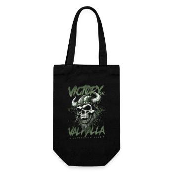 Motorcycle Norse Viking Victory Or Valhalla - Gift Bag for Bottles - black - Front