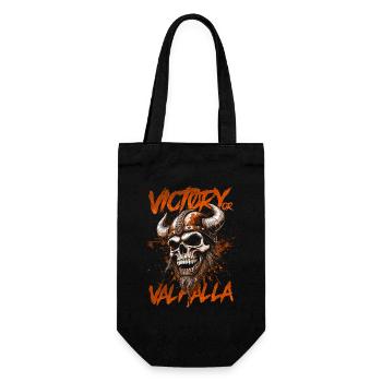 Norse Viking Victory Or Valhalla - Gift Bag for Bottles - black - Front