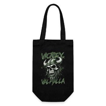 Norse Viking Victory Or Valhalla - Gift Bag for Bottles - black - Front