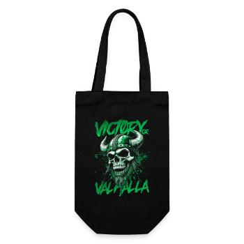 Norse Viking Victory Or Valhalla - Gift Bag for Bottles - black - Front