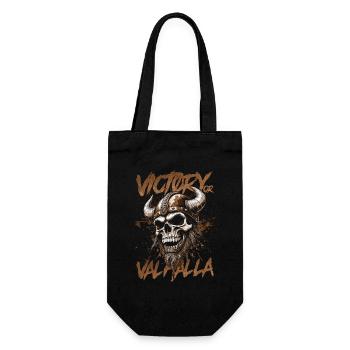 Norse Viking Victory Or Valhalla - Gift Bag for Bottles - black - Front