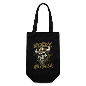 Norse Viking Victory Or Valhalla - Gift Bag for Bottles - black - Front