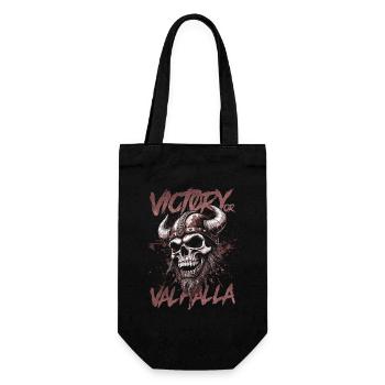 Norse Viking Victory Or Valhalla - Gift Bag for Bottles - black - Front
