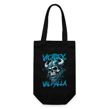Norse Viking Victory Or Valhalla - Gift Bag for Bottles - black - Front