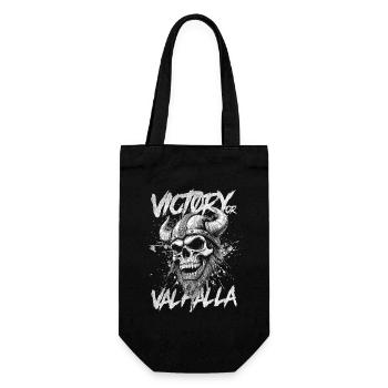 Norse Viking Victory Or Valhalla - Gift Bag for Bottles - black - Front