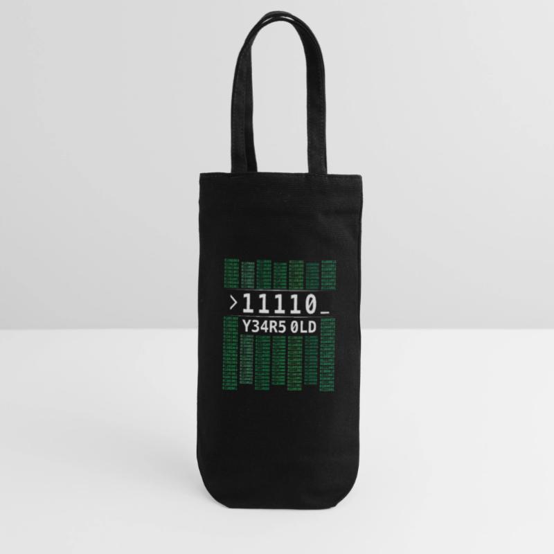 11110 YEARS OLD COMPUTER BINARY CODE 30TH BIRTHDAY Gift Bag for Bottles
