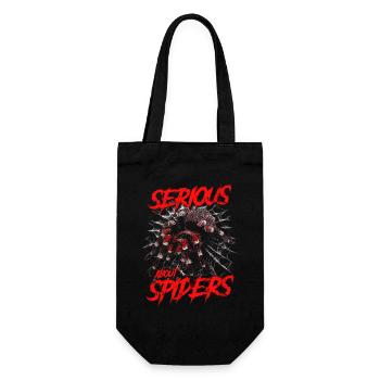 Serious About Spiders Pet Tarantula Owner - Gift Bag for Bottles - black - Front