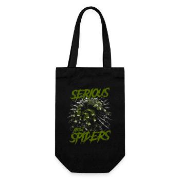 Serious About Spiders Pet Tarantula Owner - Gift Bag for Bottles - black - Front